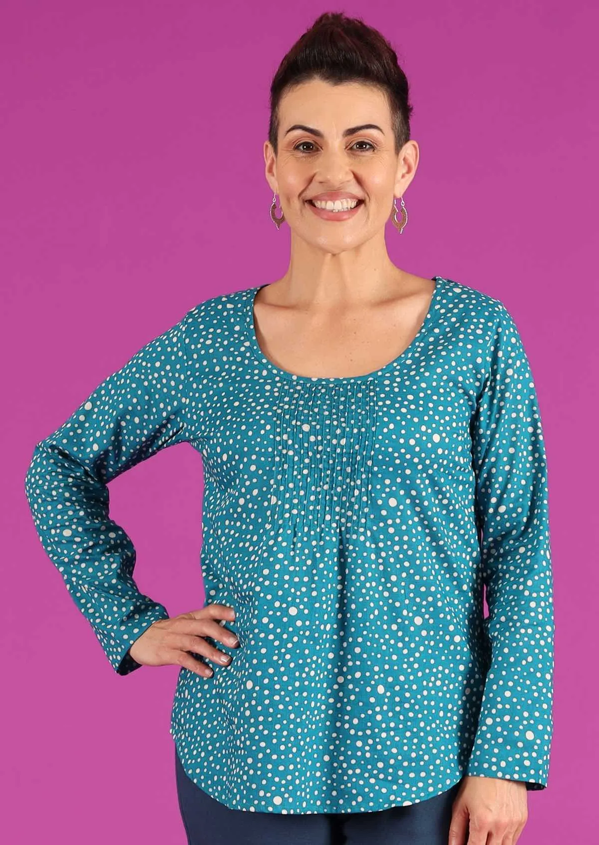 Tulsi Long Sleeve Top Going Dotty