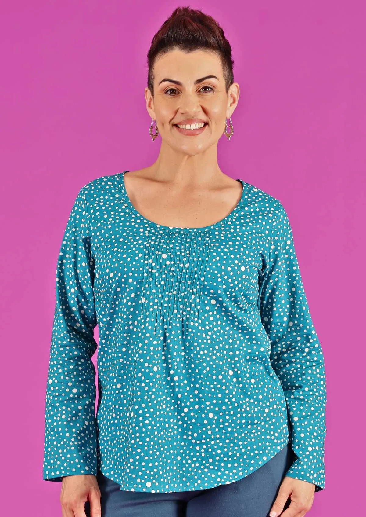 Tulsi Long Sleeve Top Going Dotty
