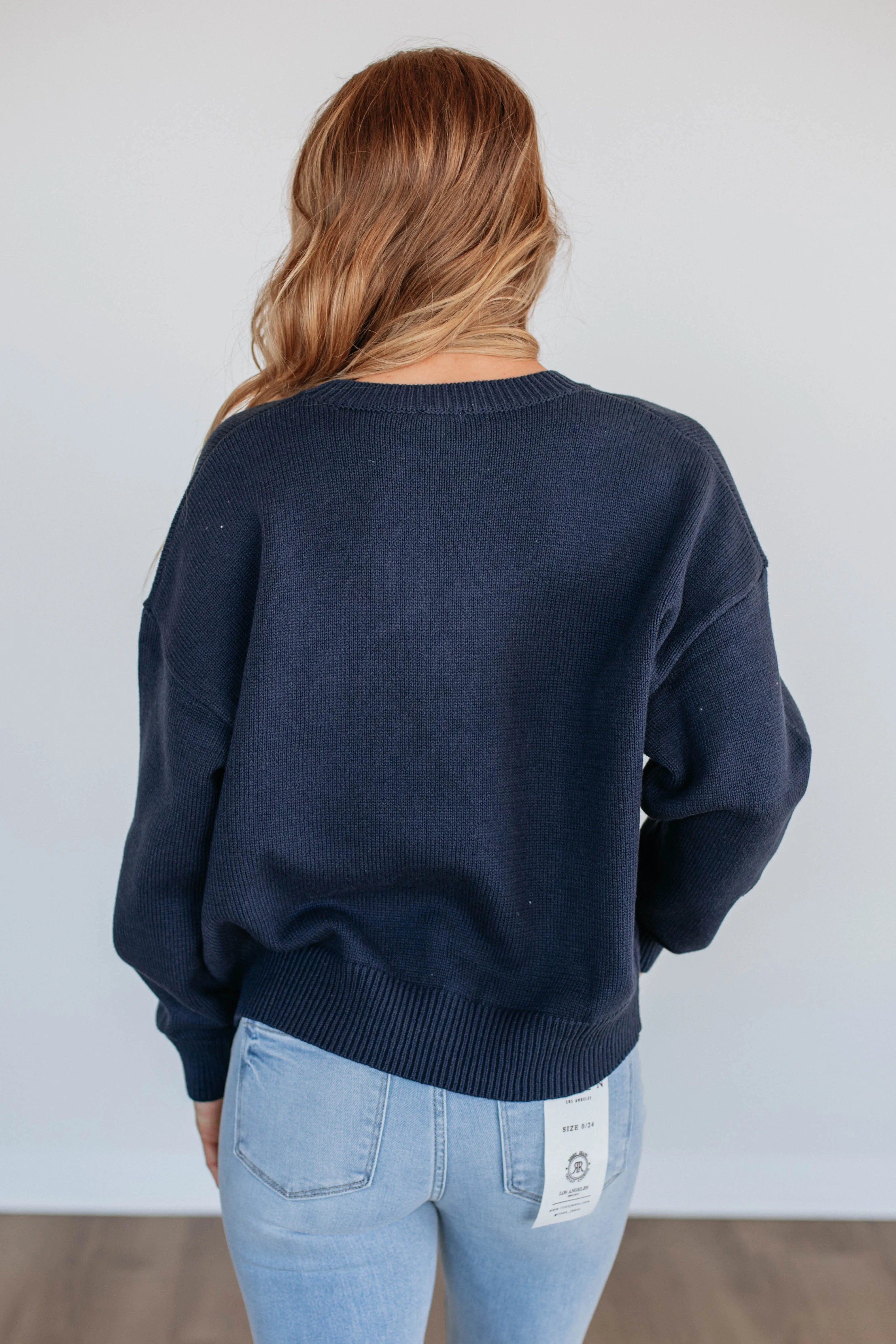 Unbearably Cute Sweater - Navy