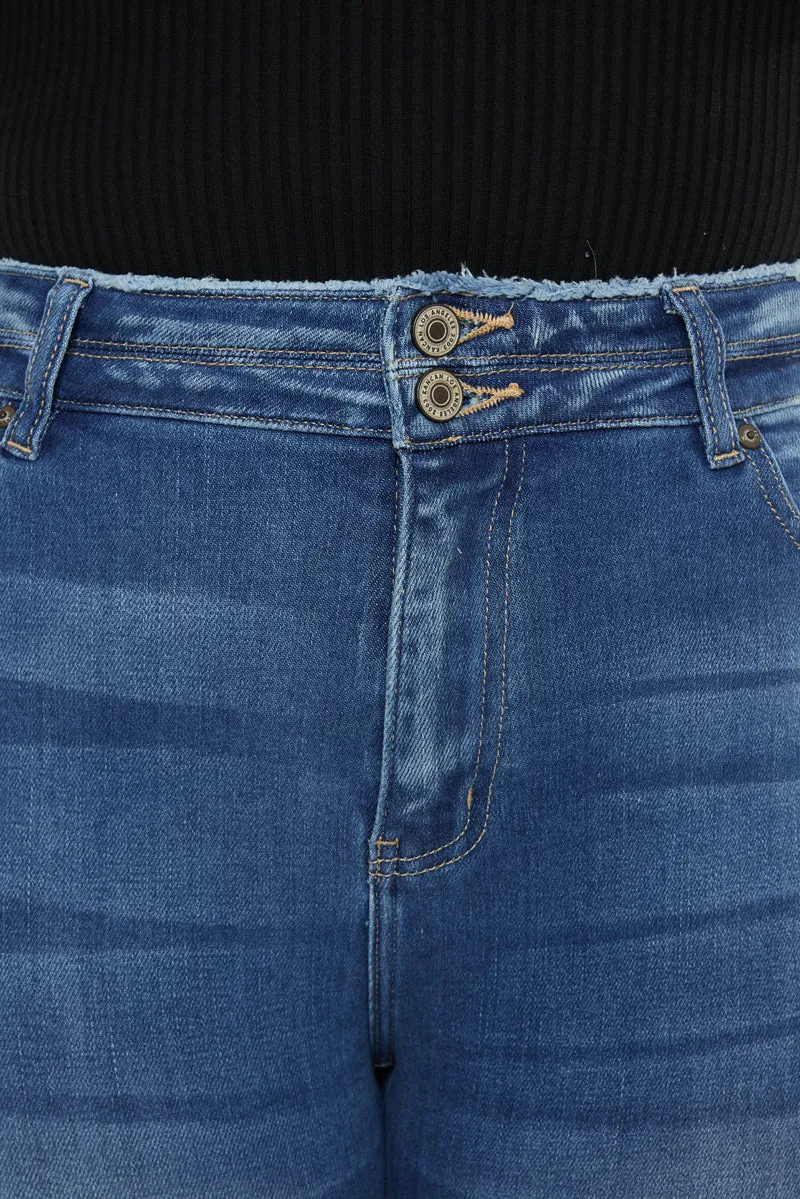 Valencia High Rise Ankle Skinny Jeans (Plus)
