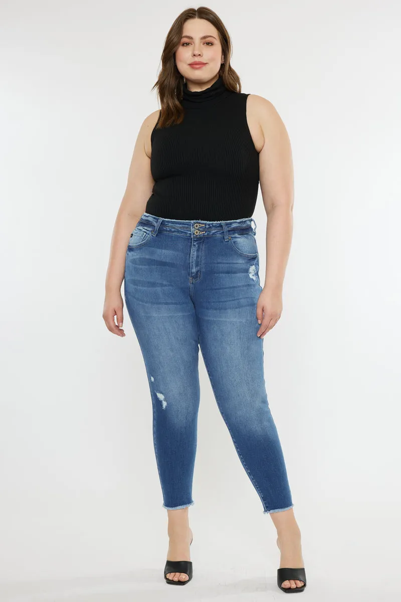 Valencia High Rise Ankle Skinny Jeans (Plus)