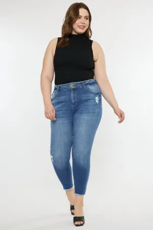 Valencia High Rise Ankle Skinny Jeans (Plus)