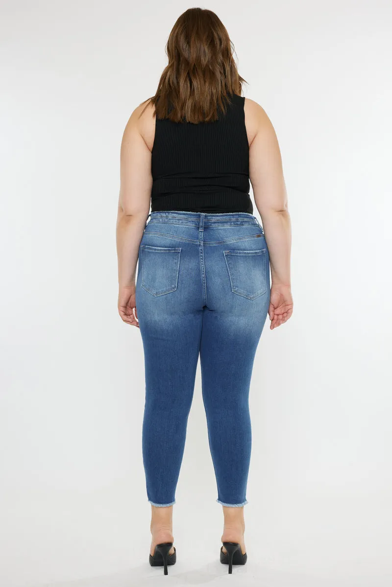Valencia High Rise Ankle Skinny Jeans (Plus)