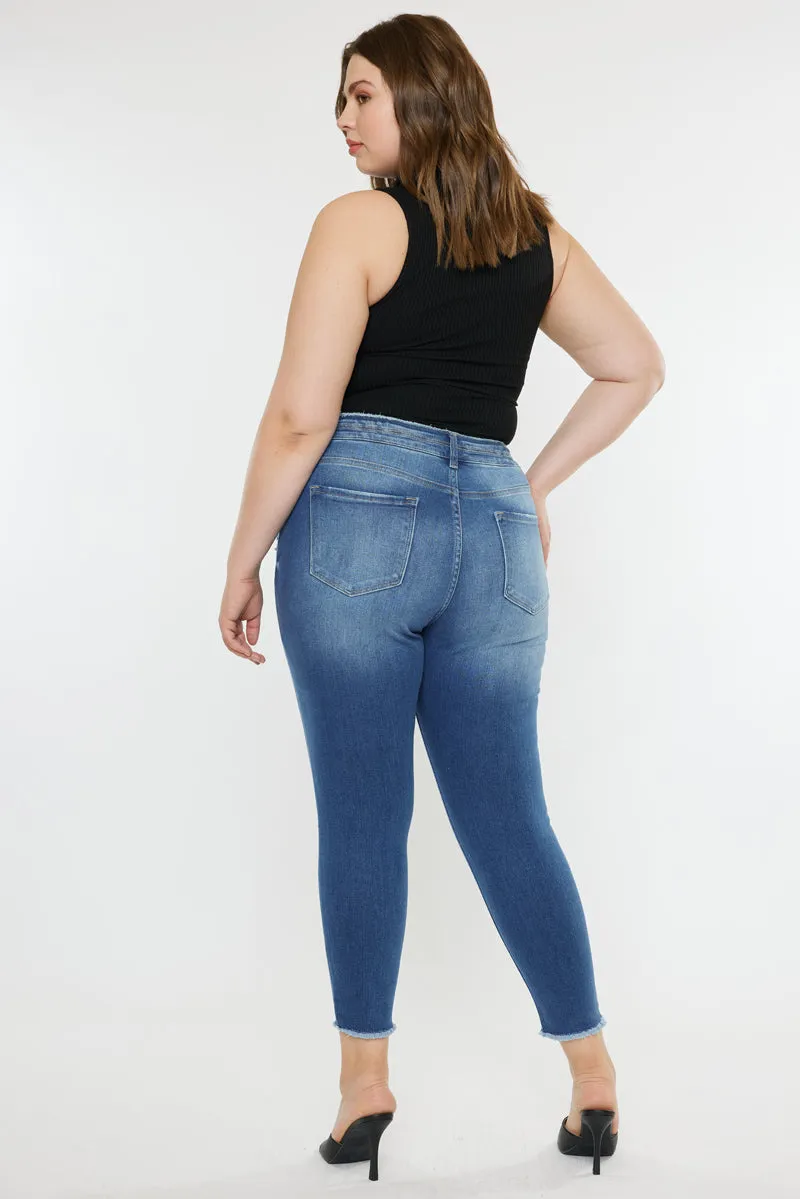 Valencia High Rise Ankle Skinny Jeans (Plus)