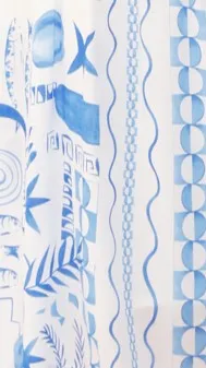 Vella Midi Dress - Blue Print