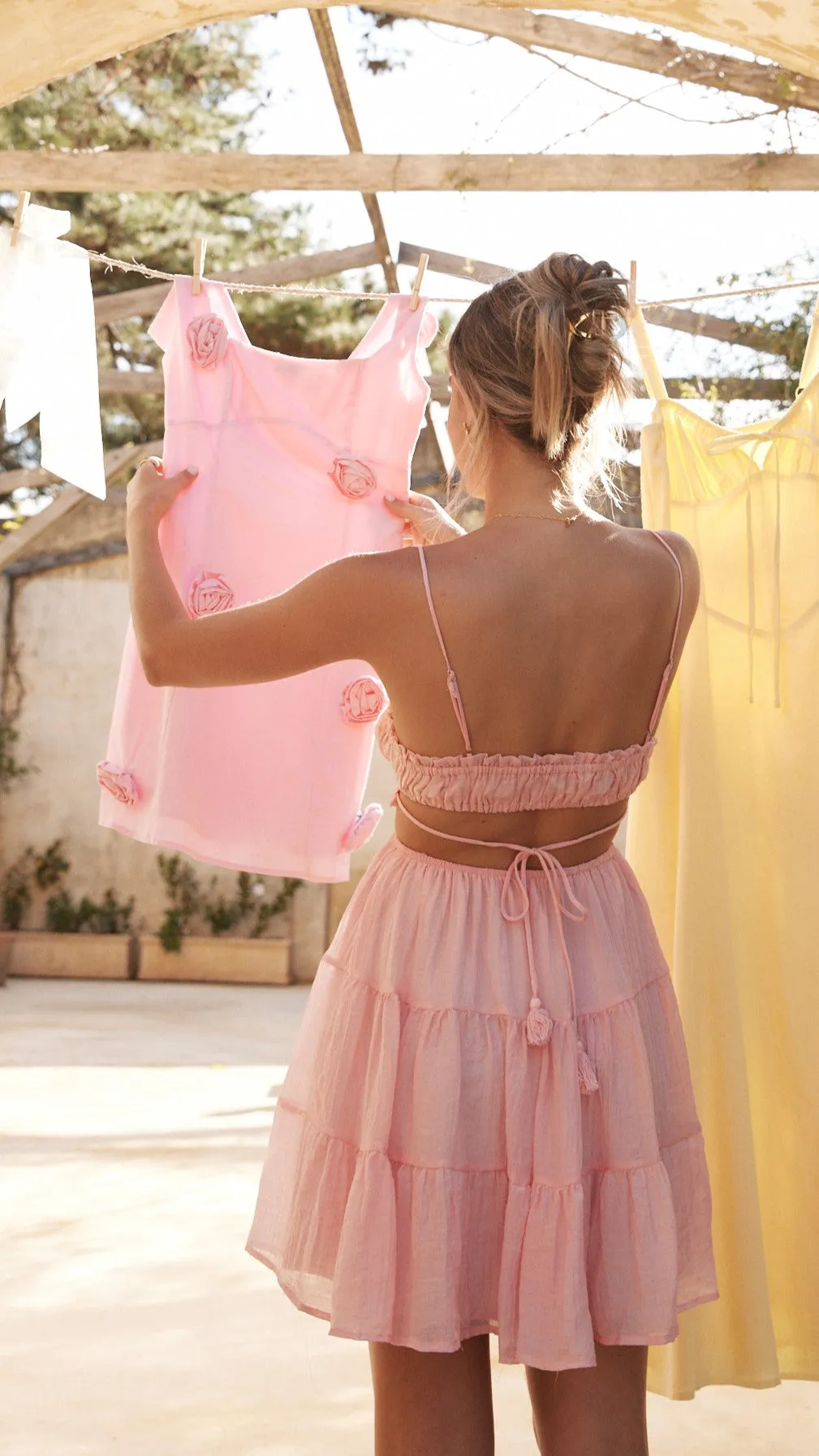 Vella Mini Dress - Blush