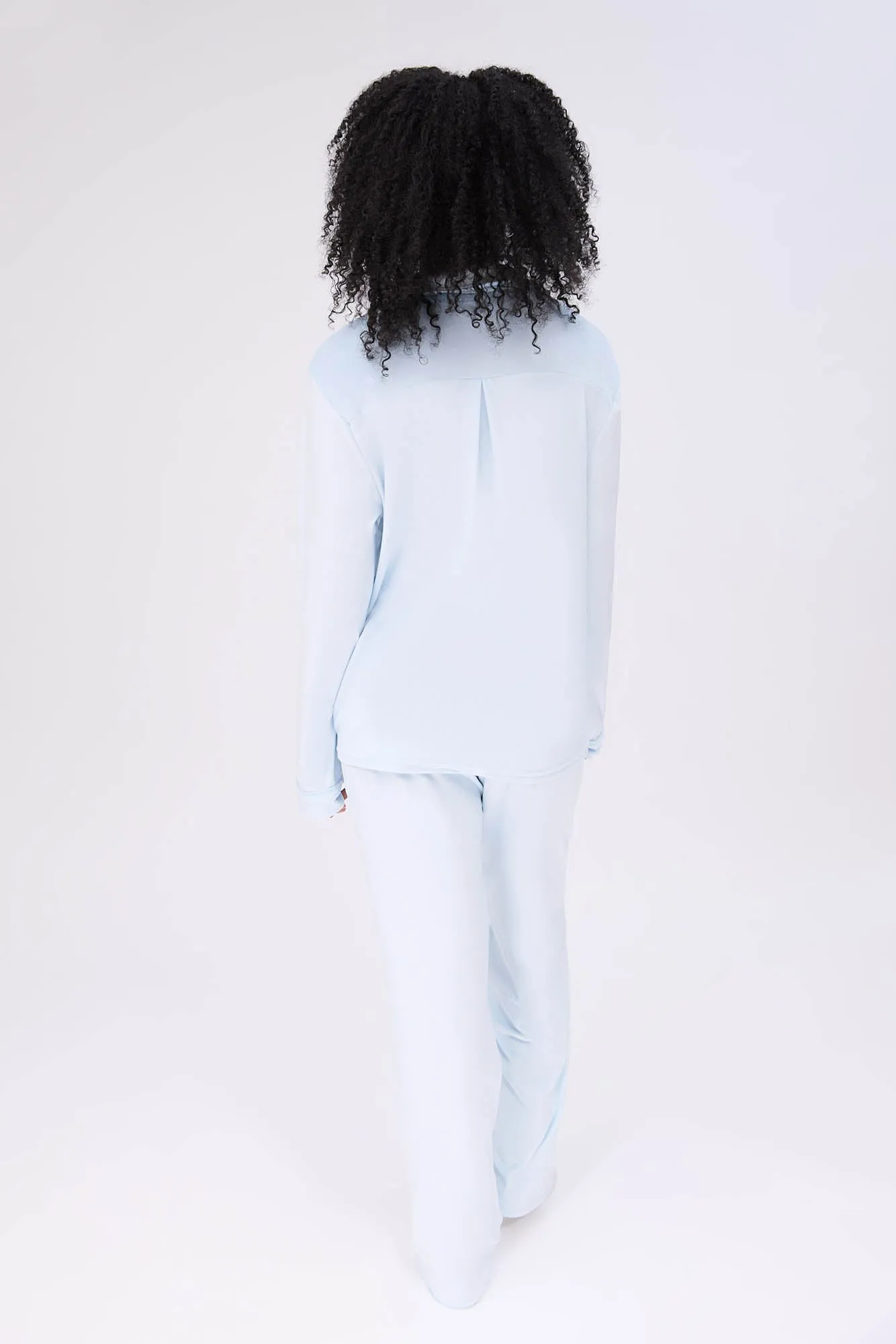 Velour Pajama Dad Shirt And Pants Set