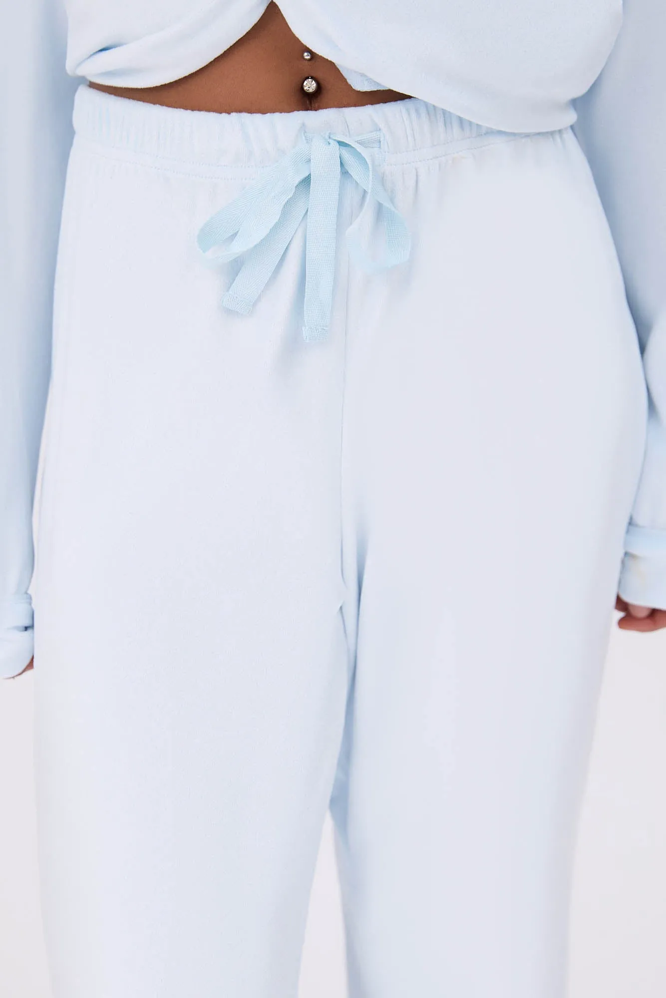 Velour Pajama Dad Shirt And Pants Set