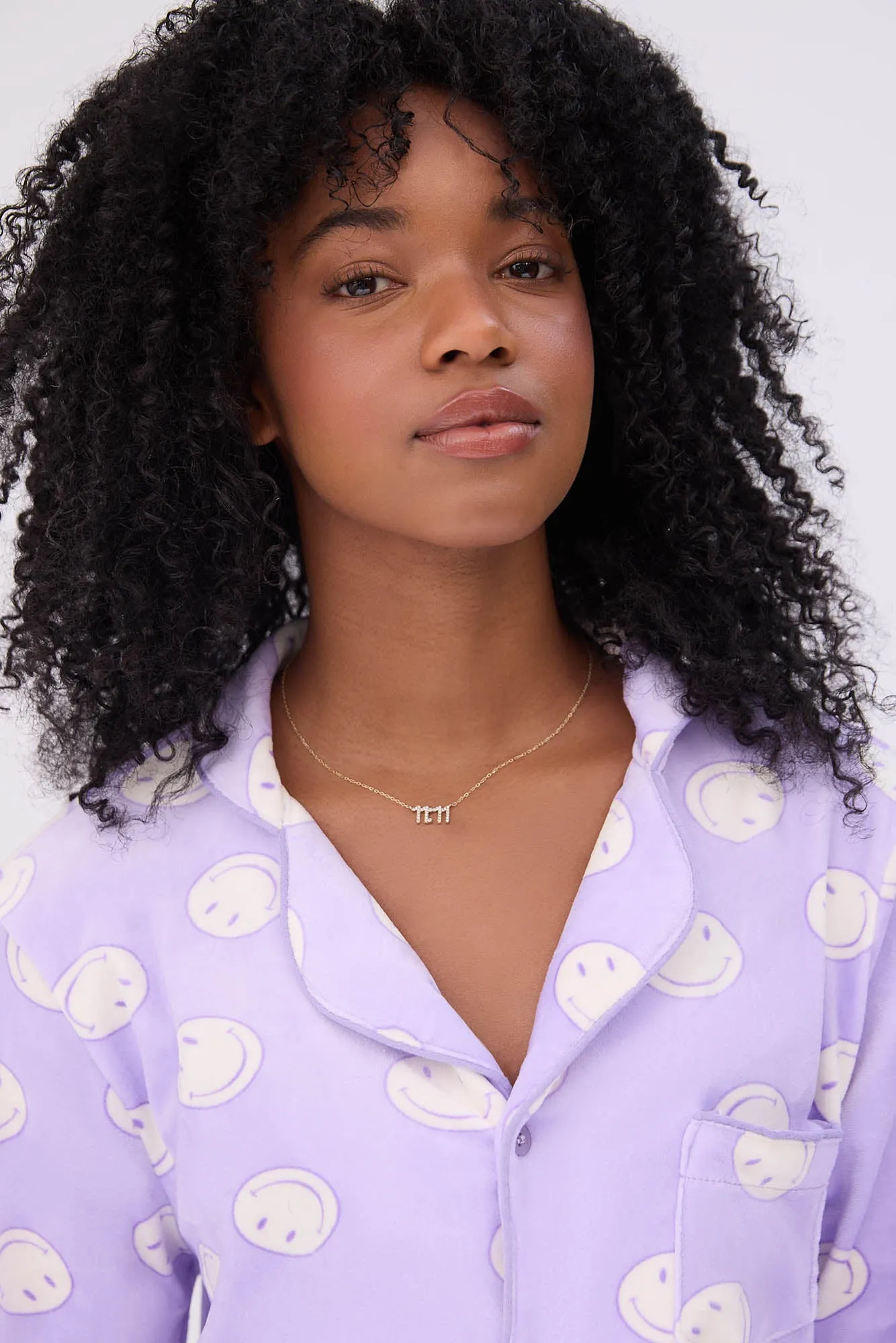 Velour Pajama Dad Shirt And Pants Set