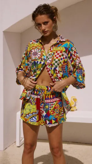 Venus Shorts - Phaedra Print