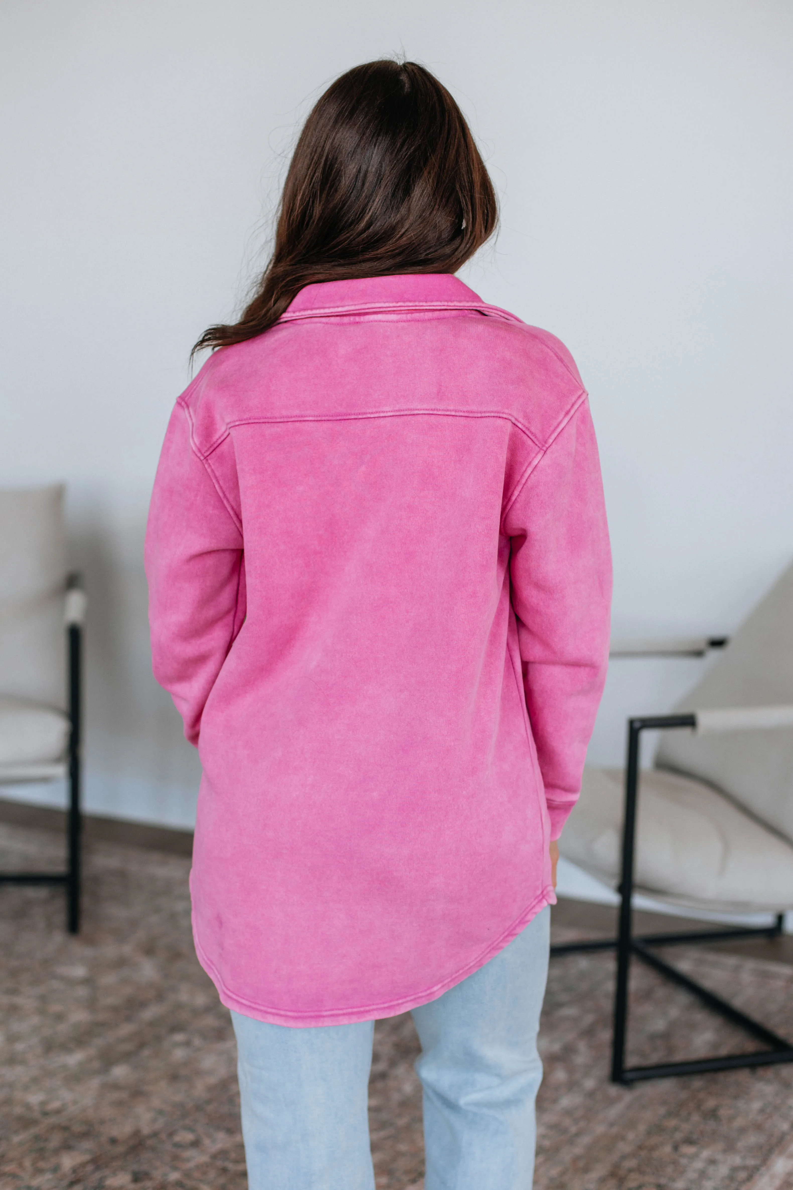 Venus Snap Shacket - Orchid