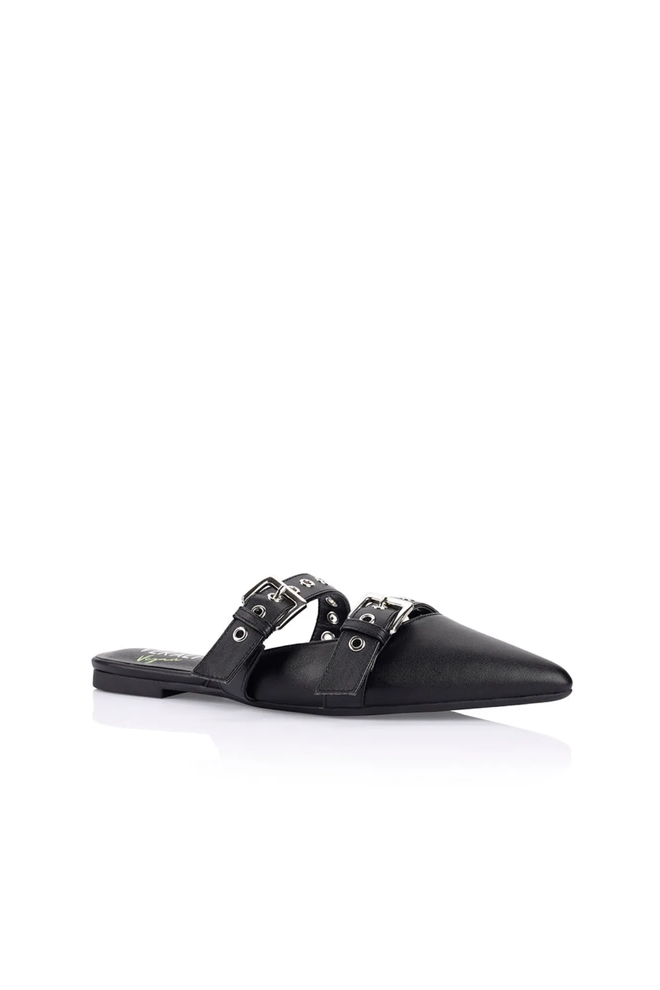 Verali Indianna Point Toe Flats Black