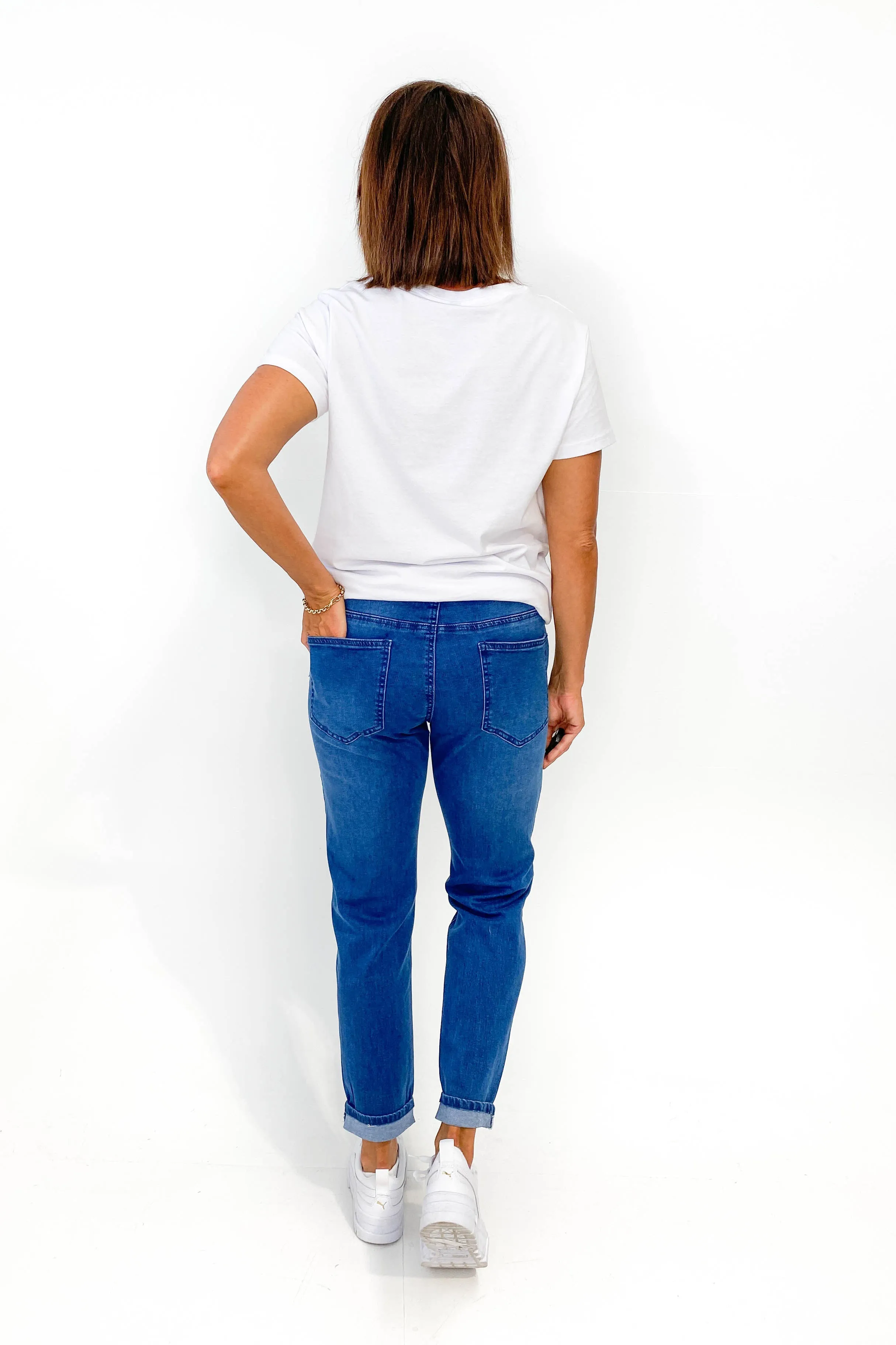 Wakee Denim Jaxon Jogger Indigo Blue