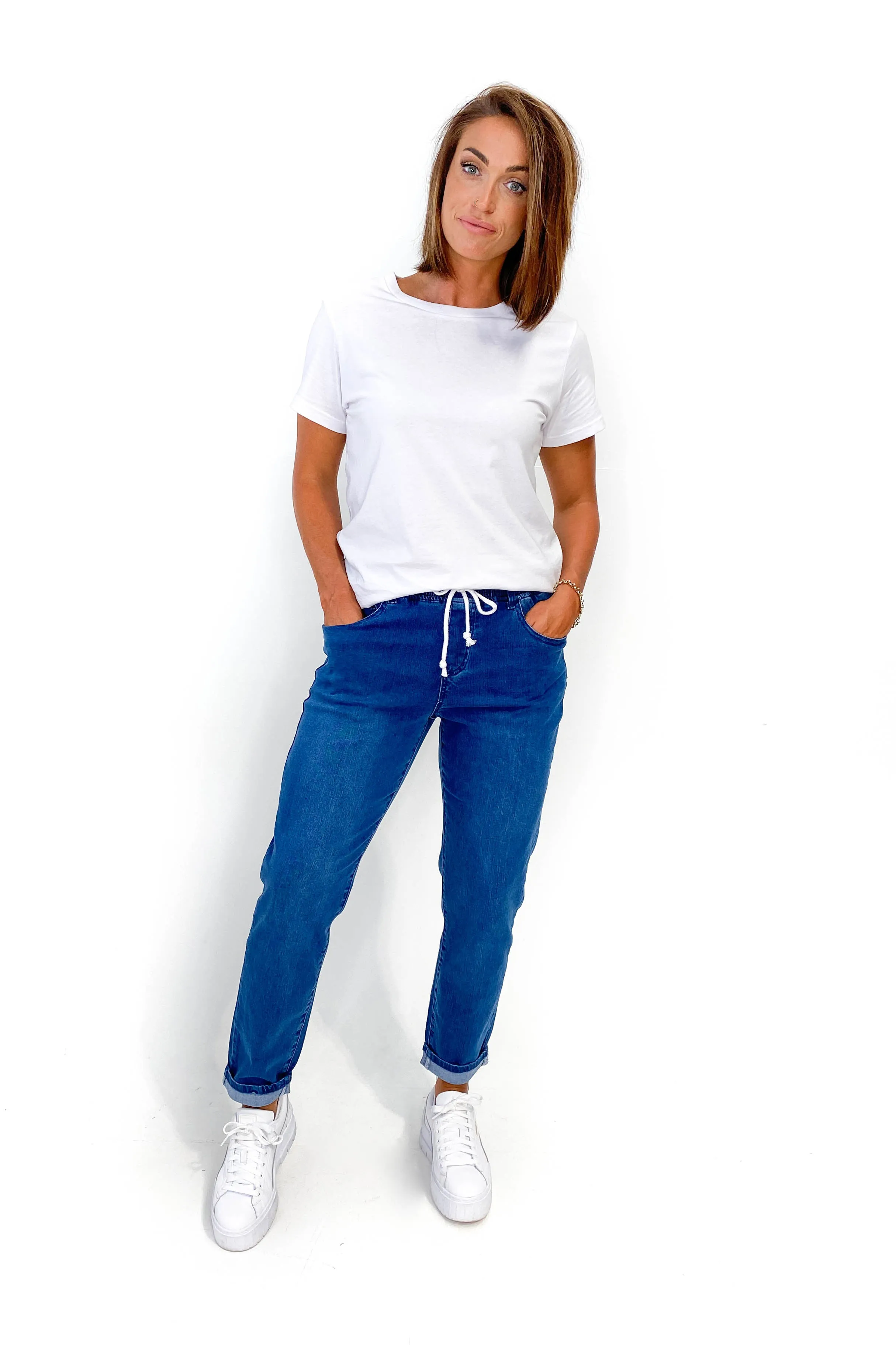 Wakee Denim Jaxon Jogger Indigo Blue