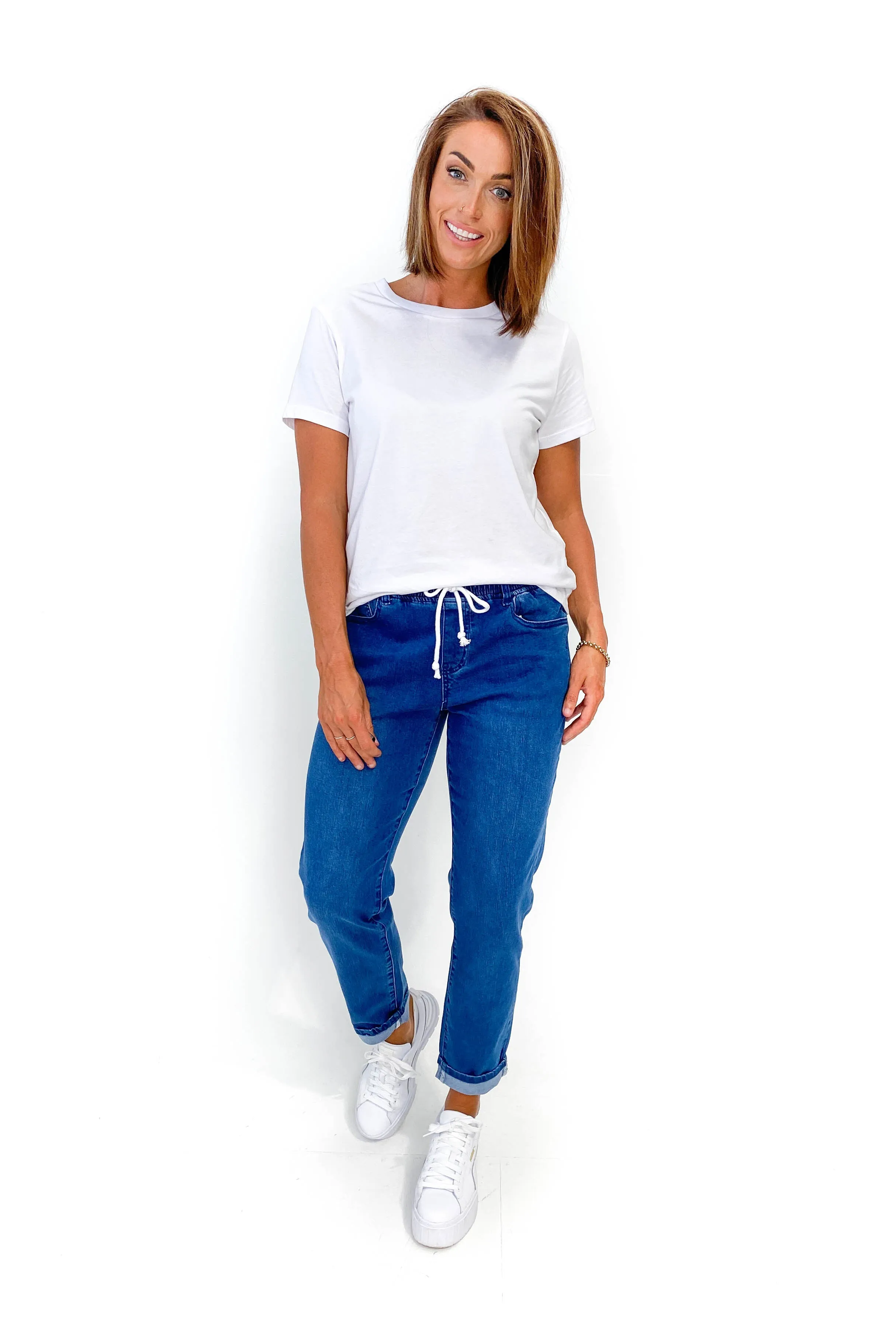 Wakee Denim Jaxon Jogger Indigo Blue