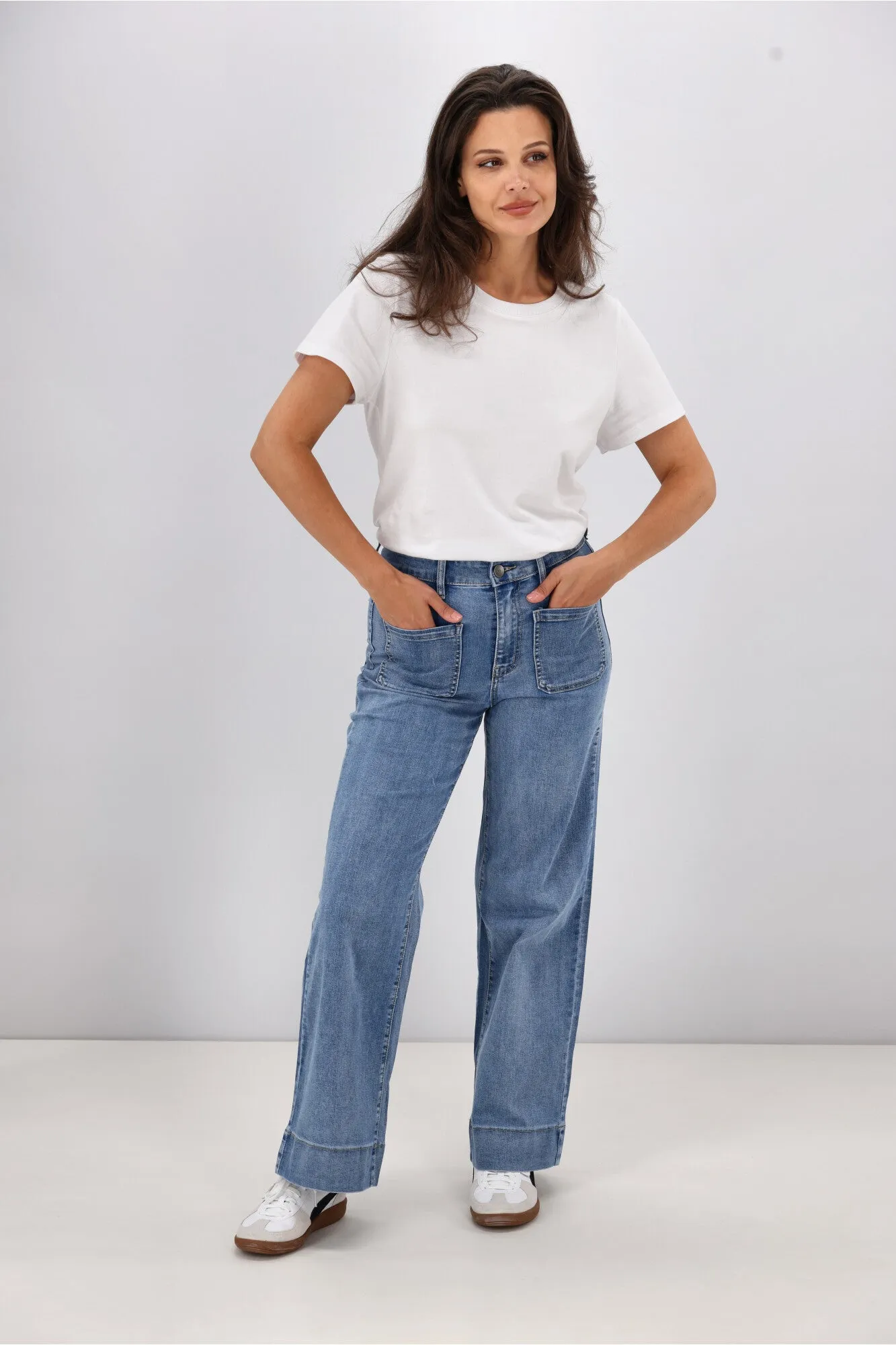 Wakee Lizzy Jean Washed Blue