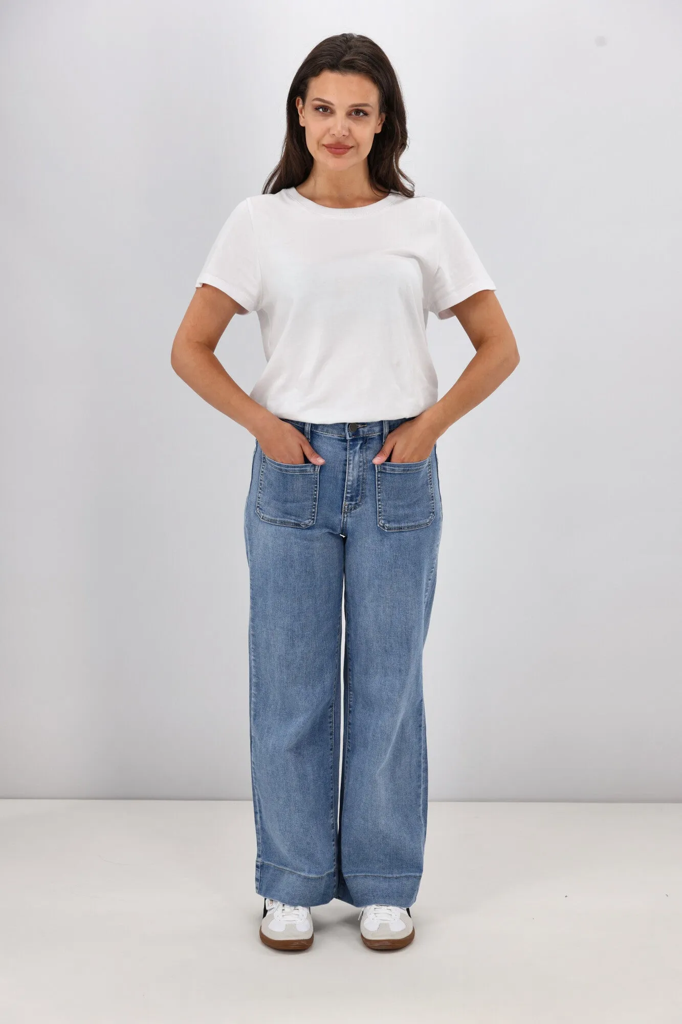 Wakee Lizzy Jean Washed Blue