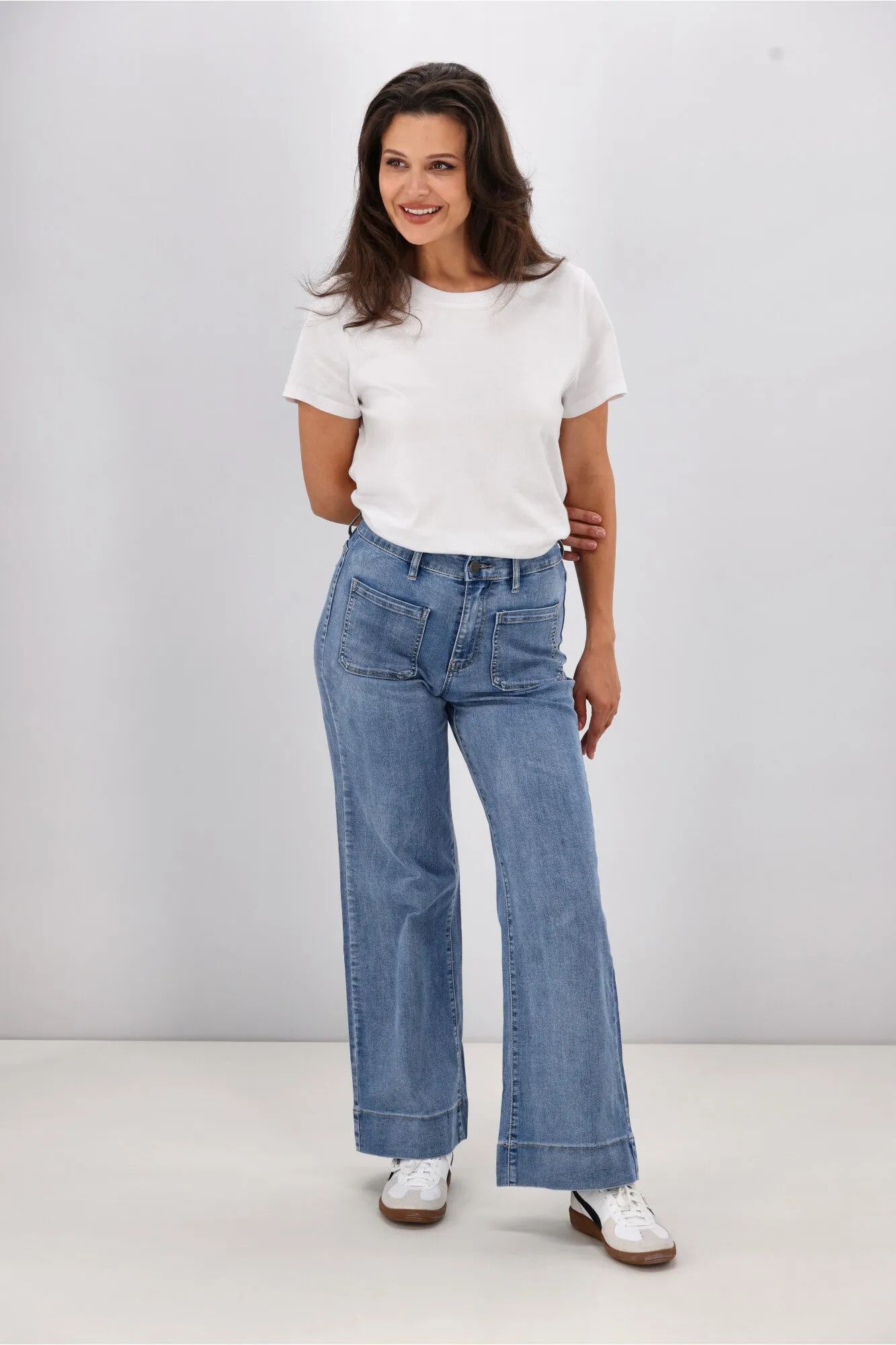 Wakee Lizzy Jean Washed Blue