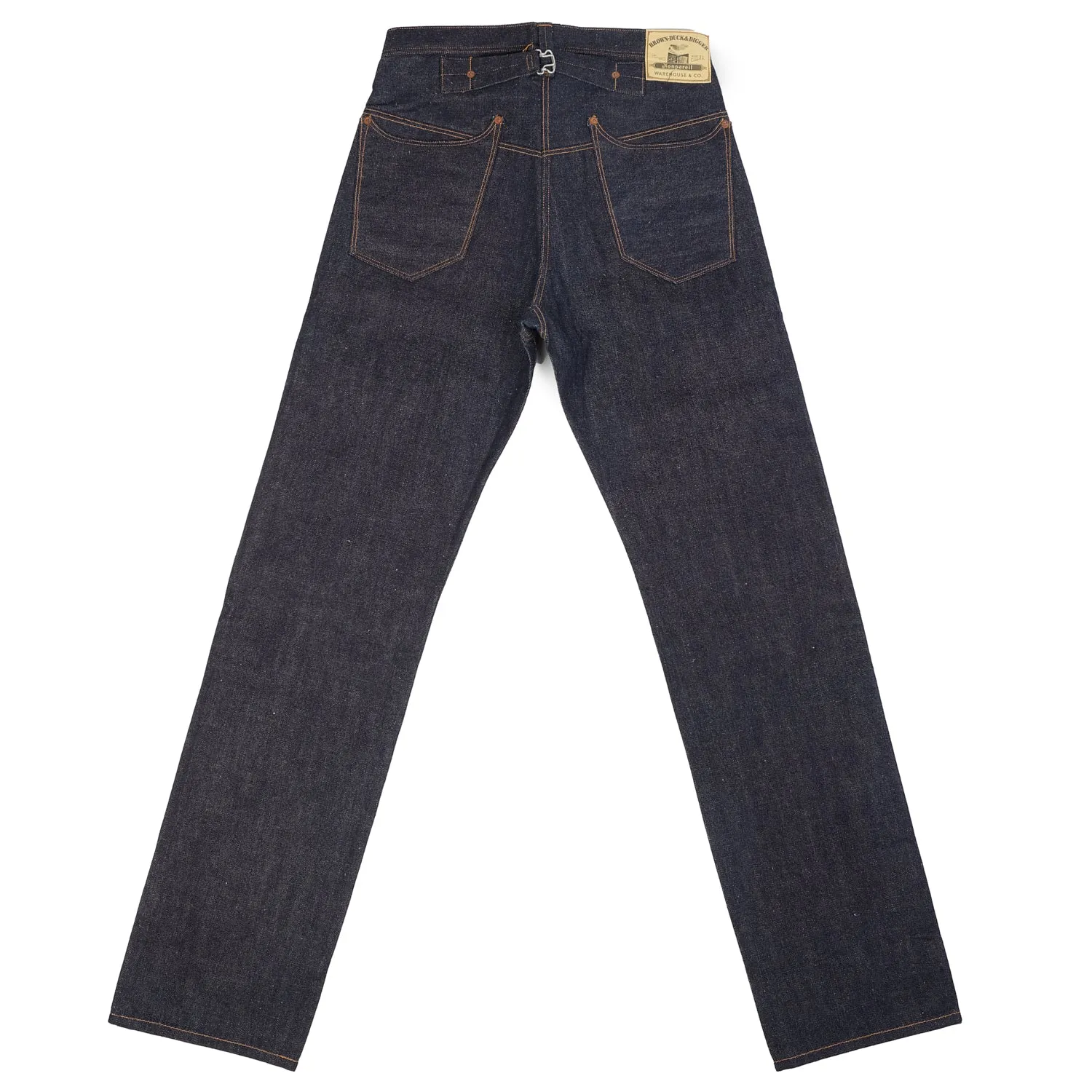 Warehouse & Co Brown-Duck & Digger Nonpareil Overall Regular Straight Jean - Raw
