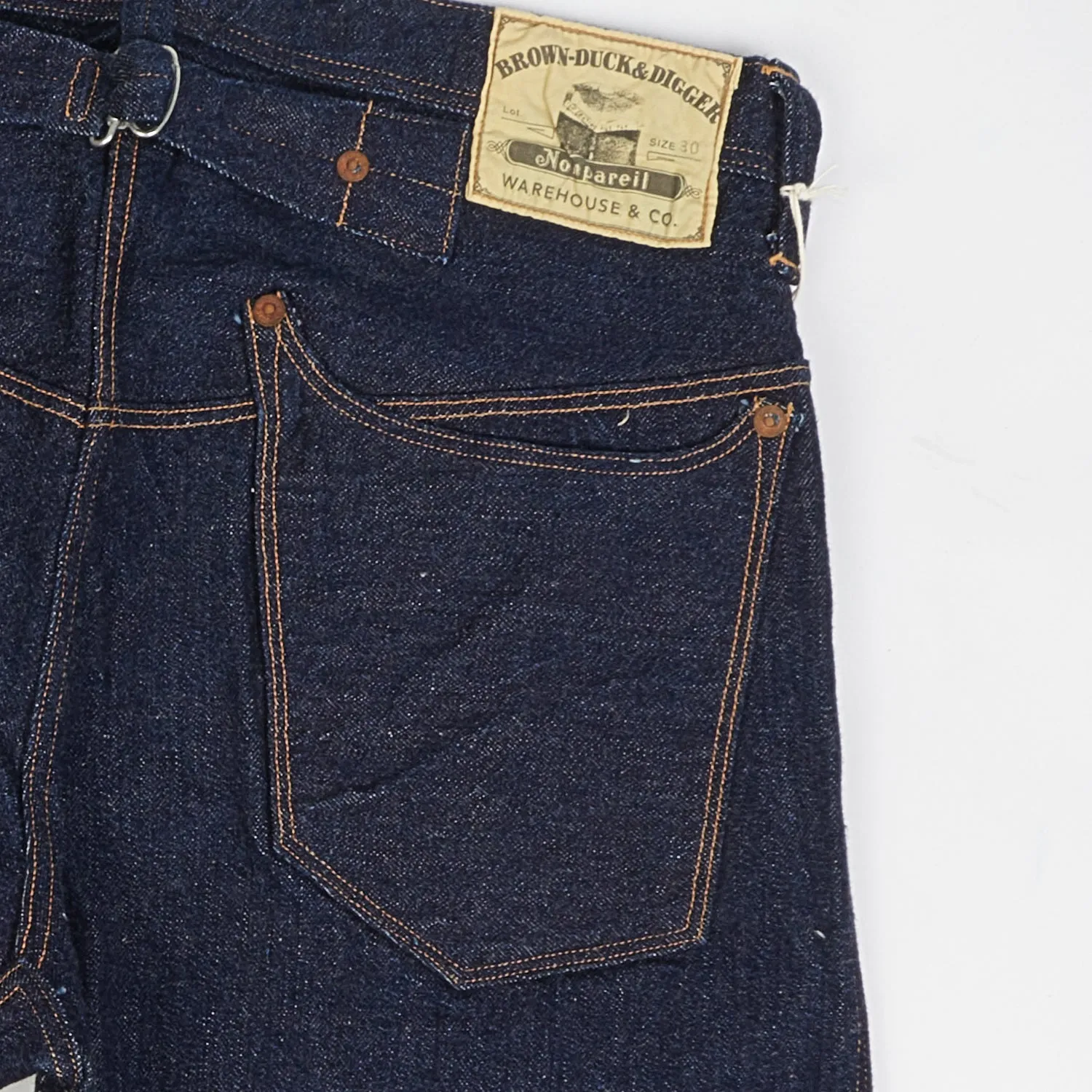 Warehouse & Co Brown-Duck & Digger Nonpareil Overall Regular Straight Jean - Rinsed