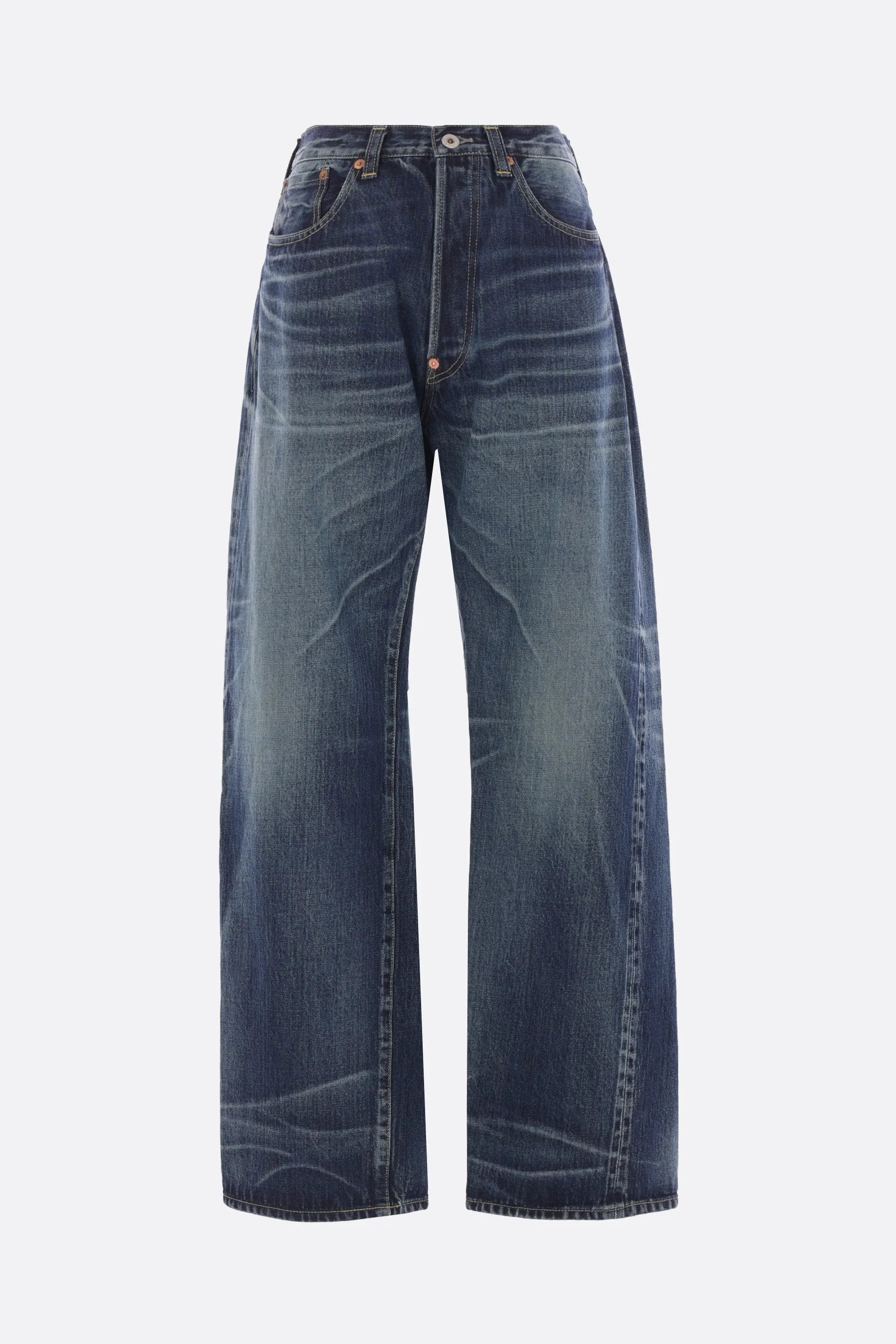 washed denim jeans
