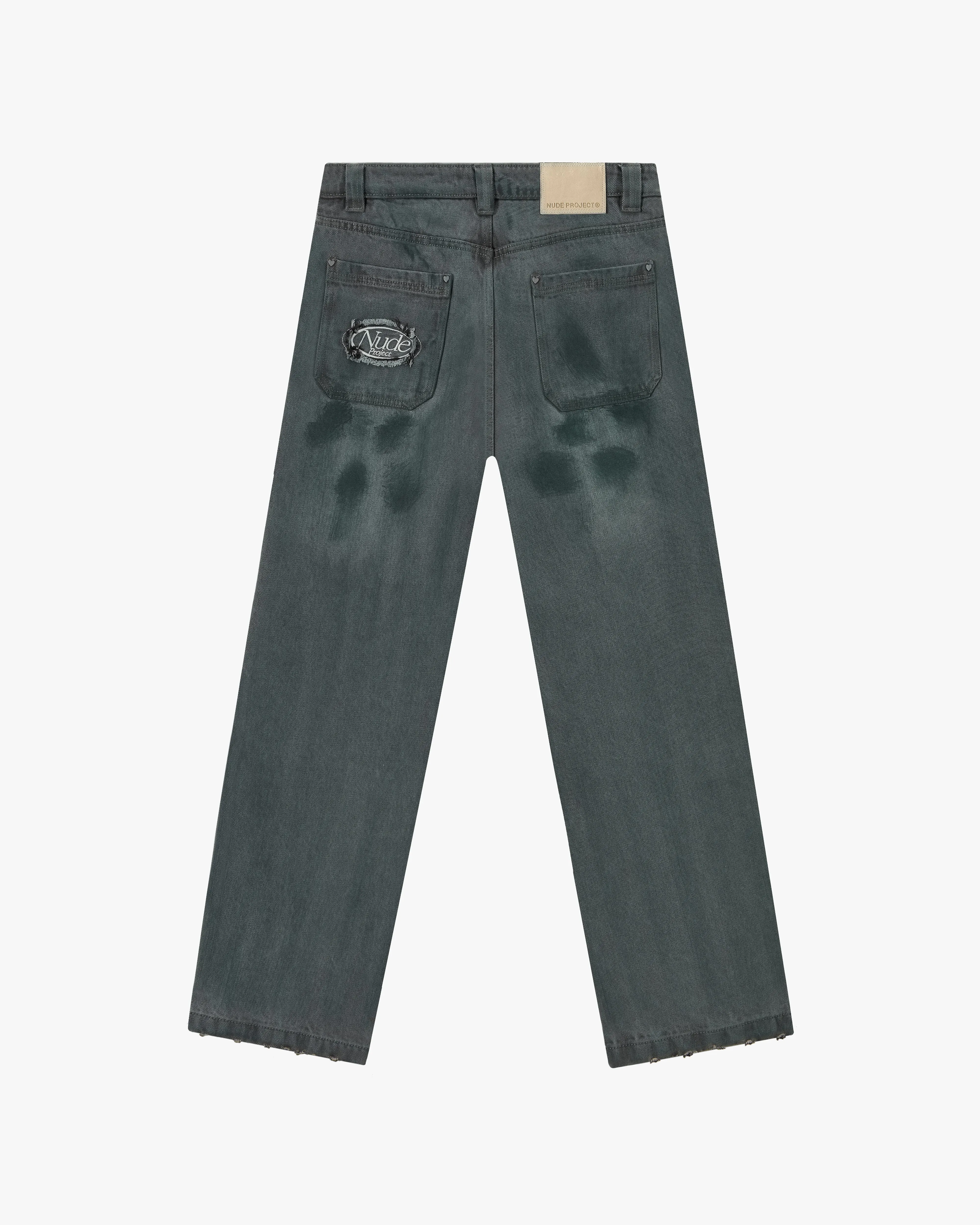 Wasted Jeans Washed Green