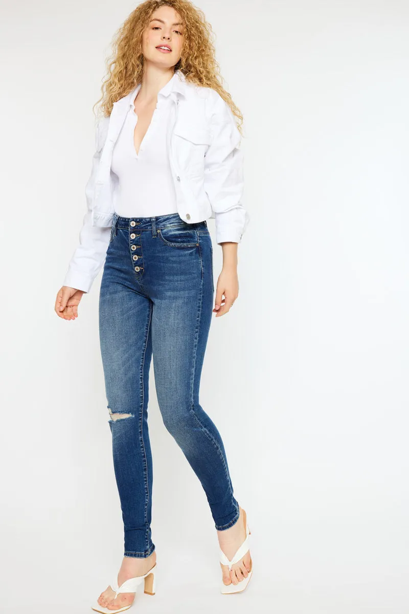 Wesley High Rise Super Skinny Jeans - Curvy