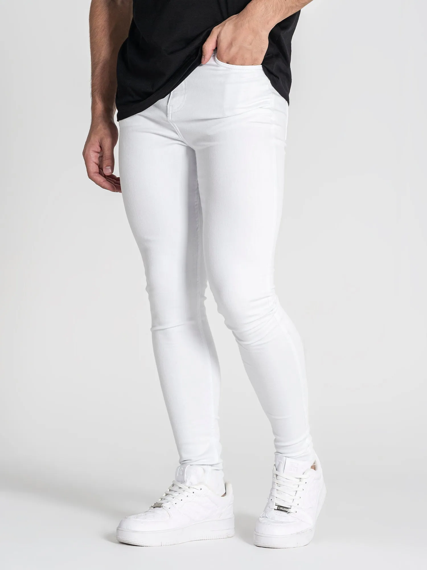 White Core Skinny Jeans