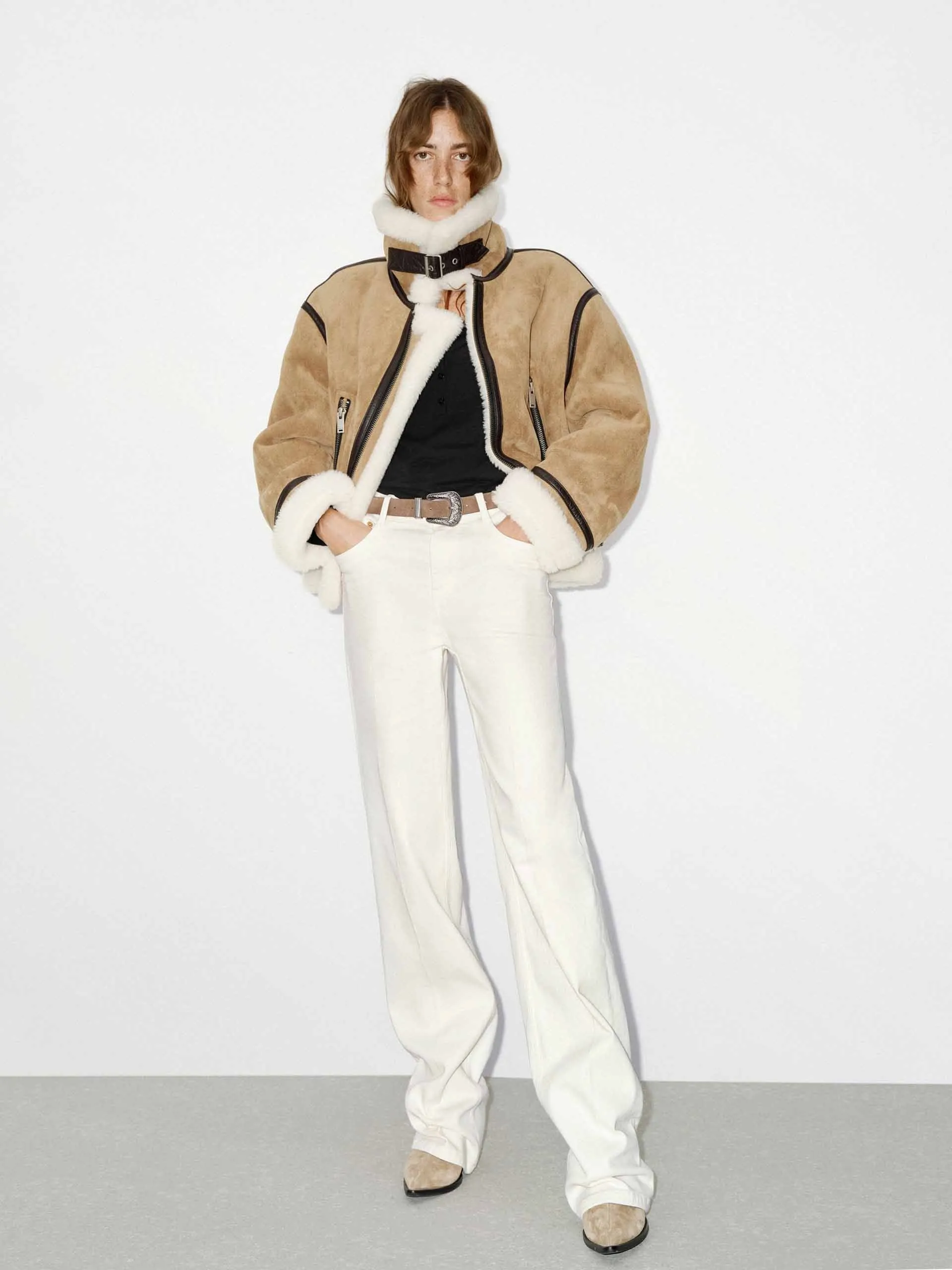 White Straight Leg Jeans
