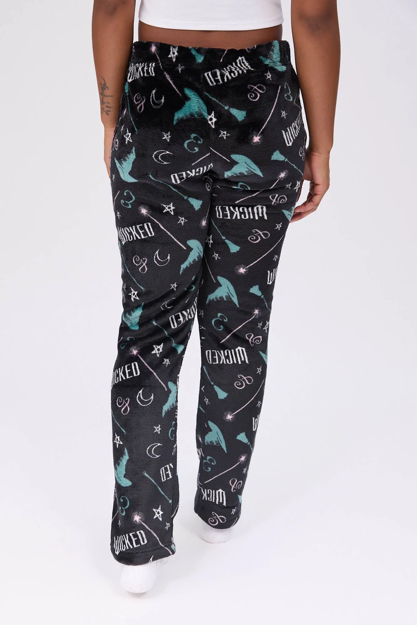 Wicked Star Printed Plush Pajama Pants