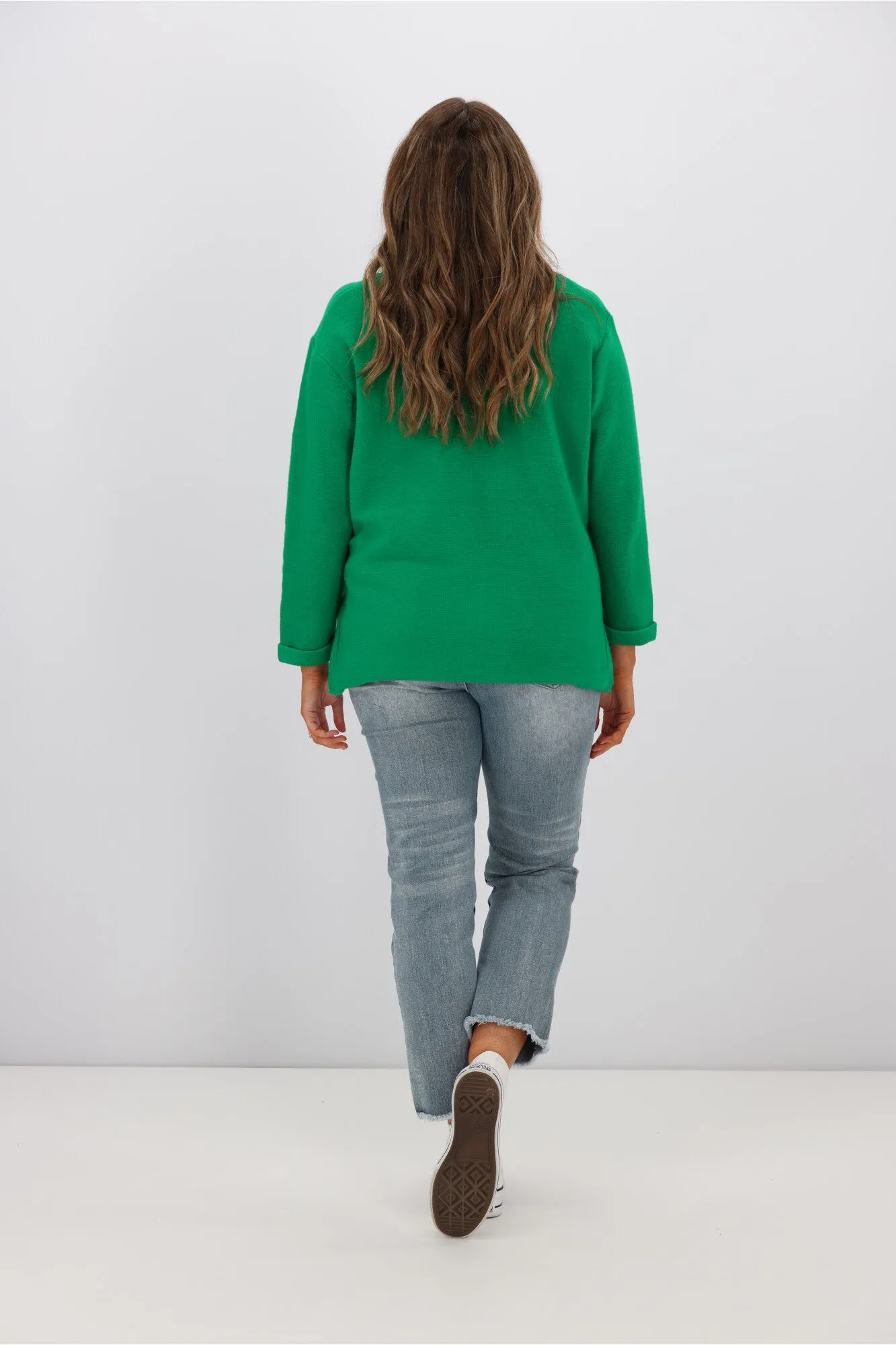 Willow & Tree Wren Knit Jumper Apple Green