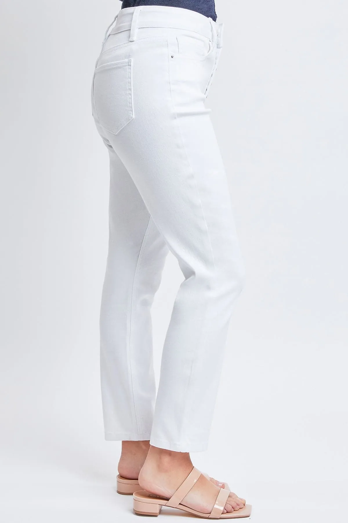 Women's Vintage High Rise Button Fly Skinny Ankle Jeans