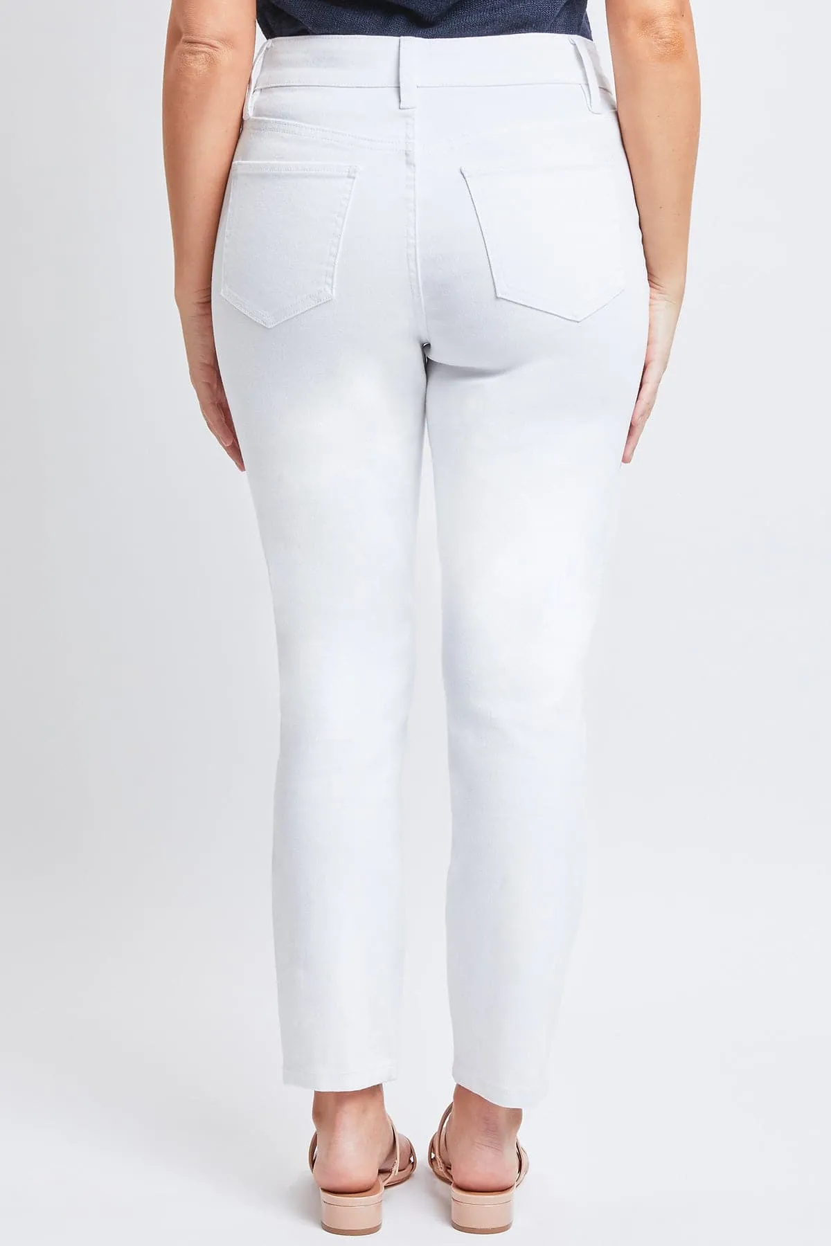 Women's Vintage High Rise Button Fly Skinny Ankle Jeans