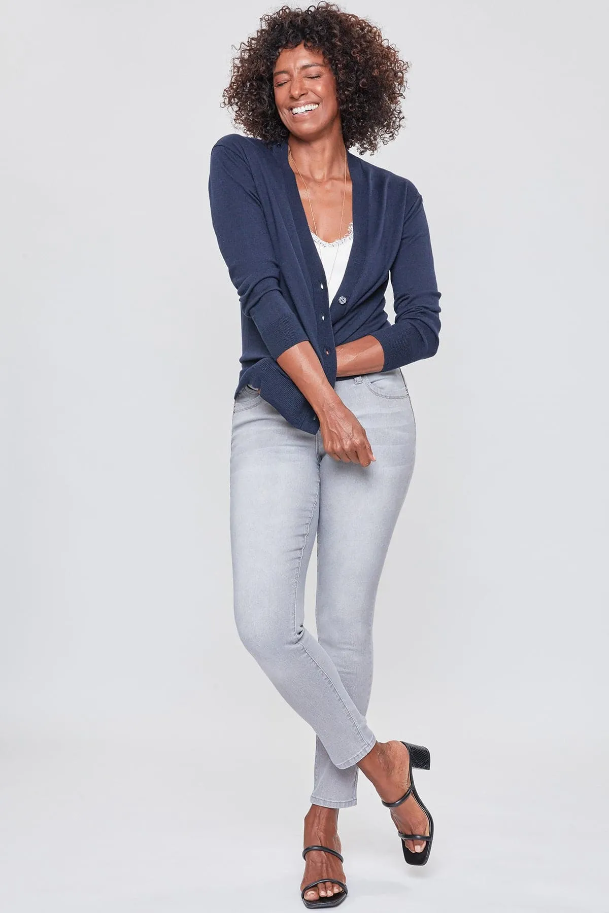 Women's WannaBettaButt  Mid Rise Regular Hem Skinny Sustainable Jean