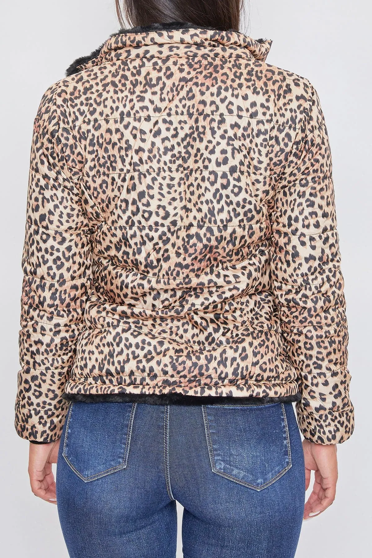 Women's Winter Faux Fur Reversible Jacket
