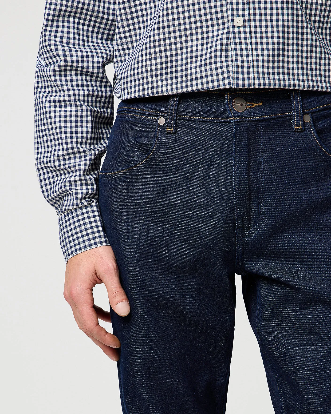 Wrangler Greensboro Epic Soft Lightweight Regular Fit Mens Jeans - Moonlight Rinse