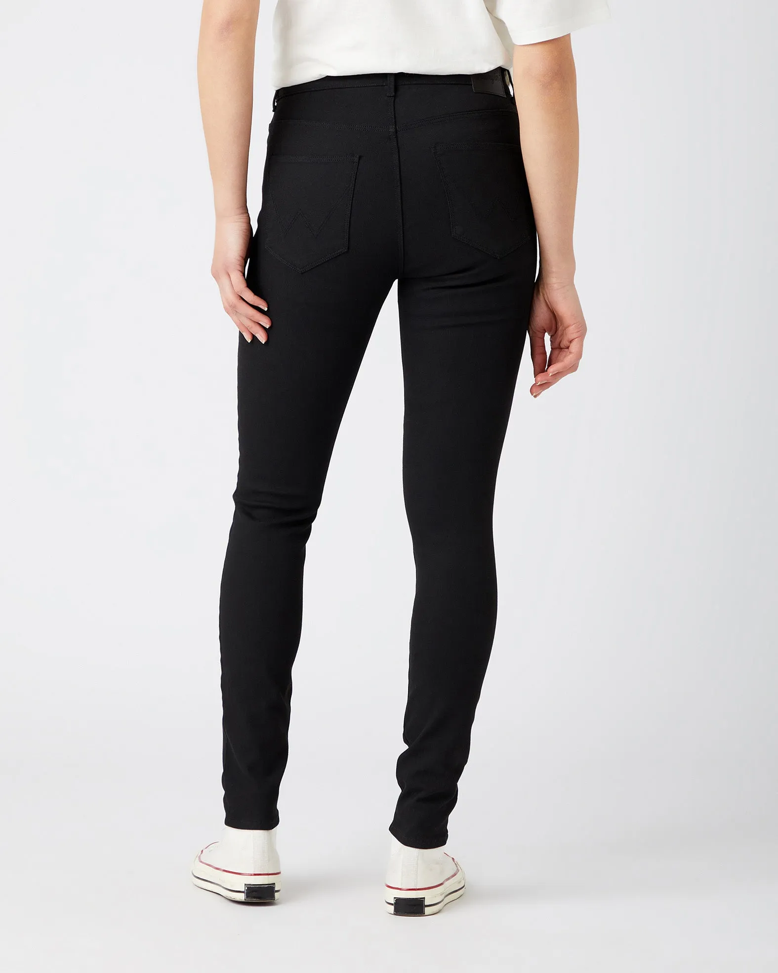 Wrangler Womens Body Bespoke High Rise Skinny Jeans - Future Black