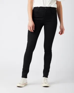Wrangler Womens Body Bespoke High Rise Skinny Jeans - Future Black
