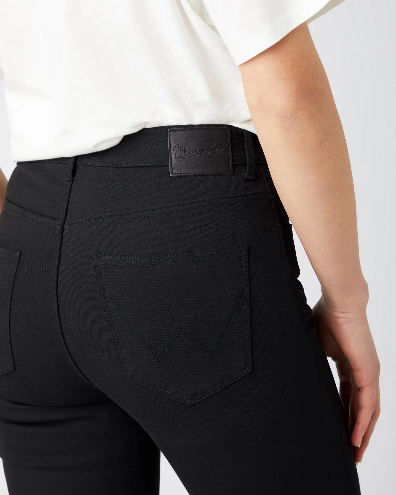 Wrangler Womens Body Bespoke High Rise Skinny Jeans - Future Black