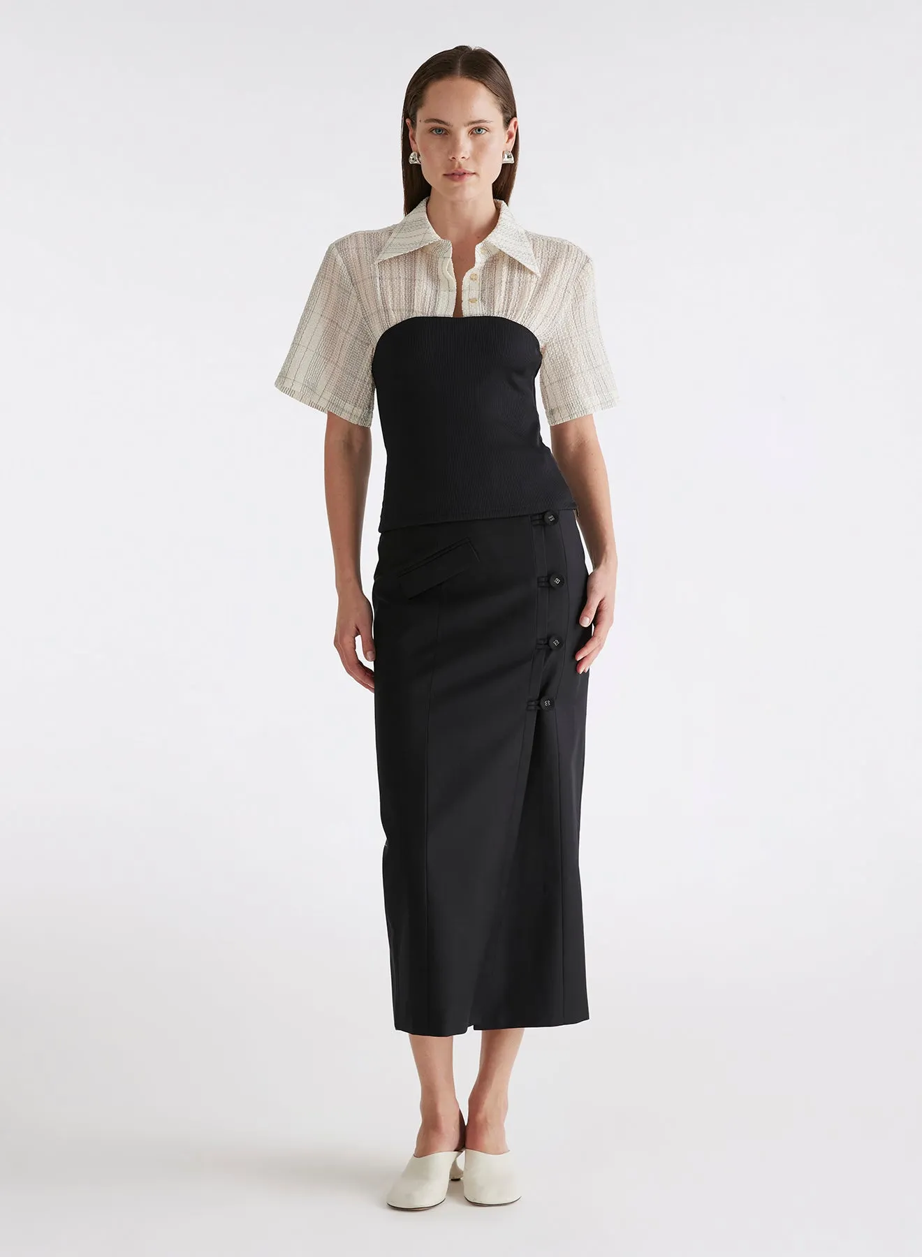 WREN TOP (TARTAN)