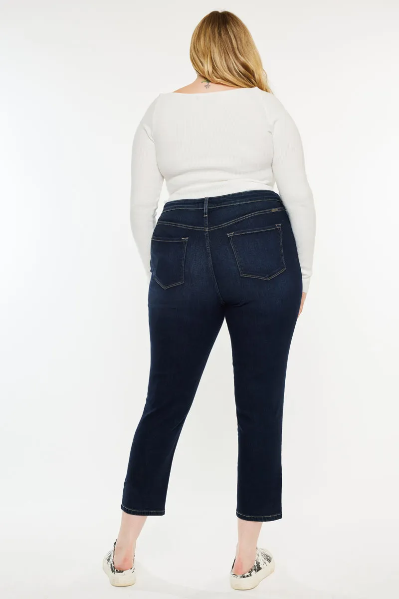 Ximena High Rise Cropped Skinny Jeans (Plus Size)