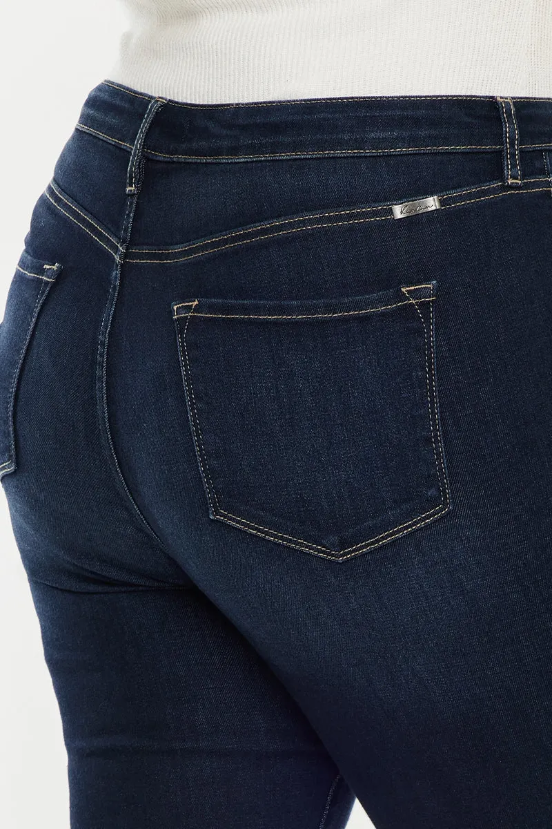 Ximena High Rise Cropped Skinny Jeans (Plus Size)