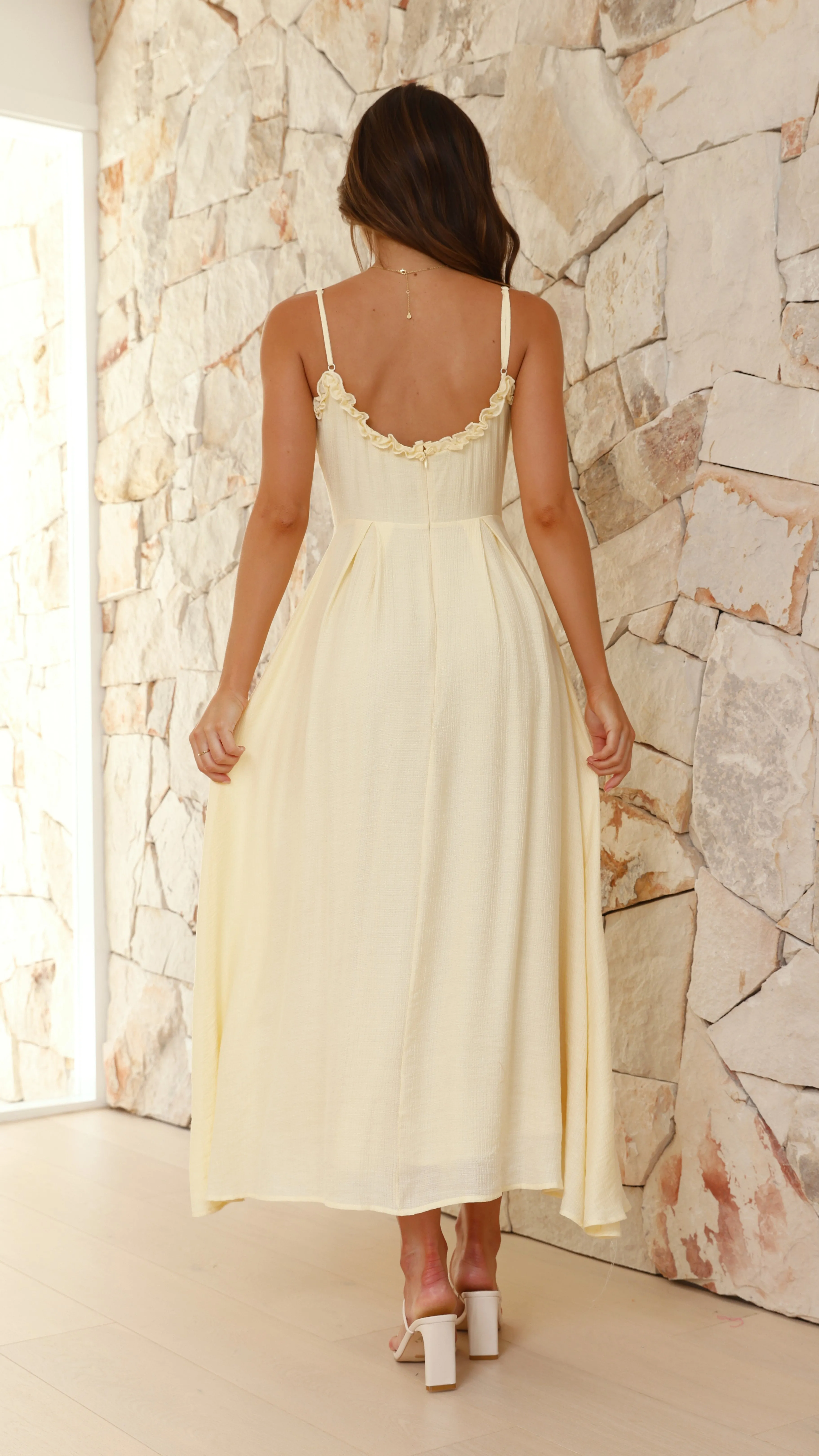 Xylia Maxi Dress - Yellow