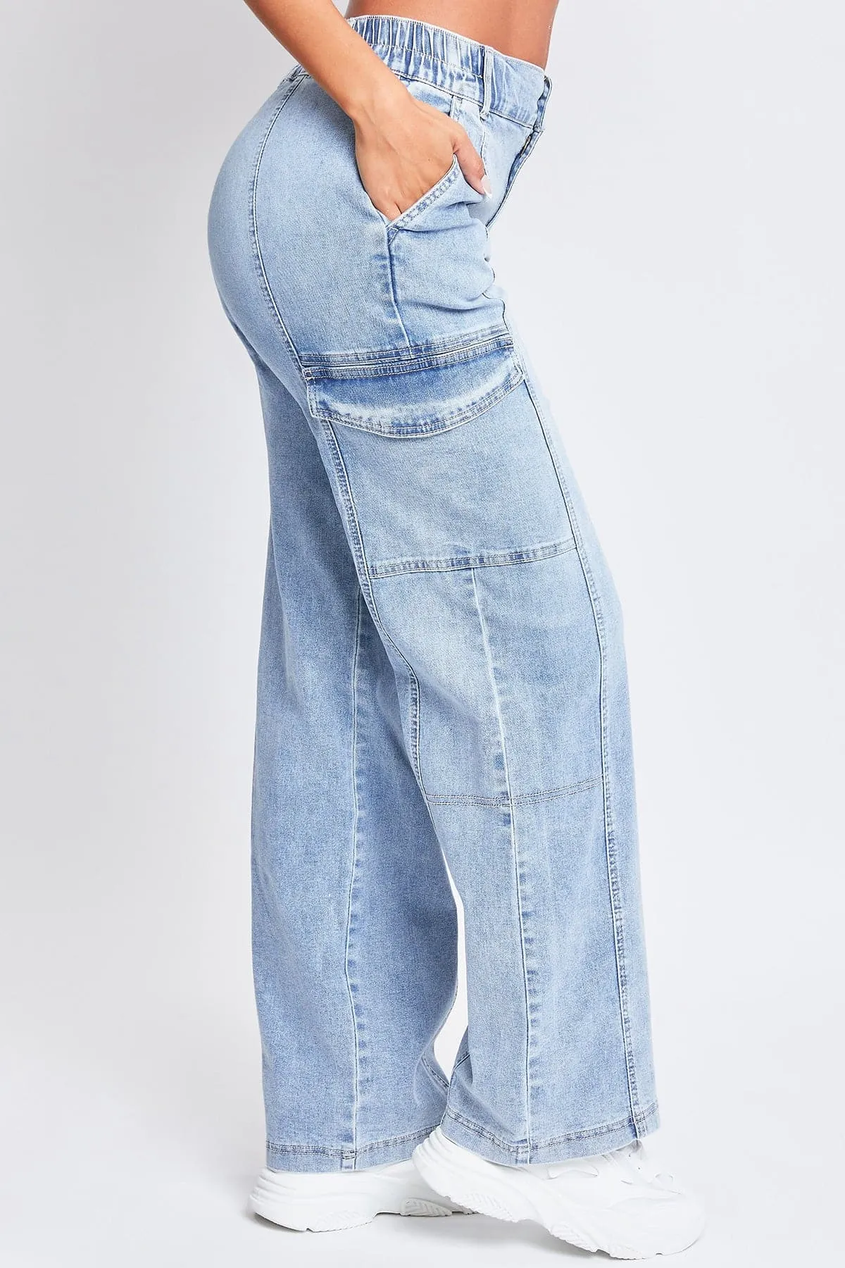 YMI Women's Straight Cargo Jeans