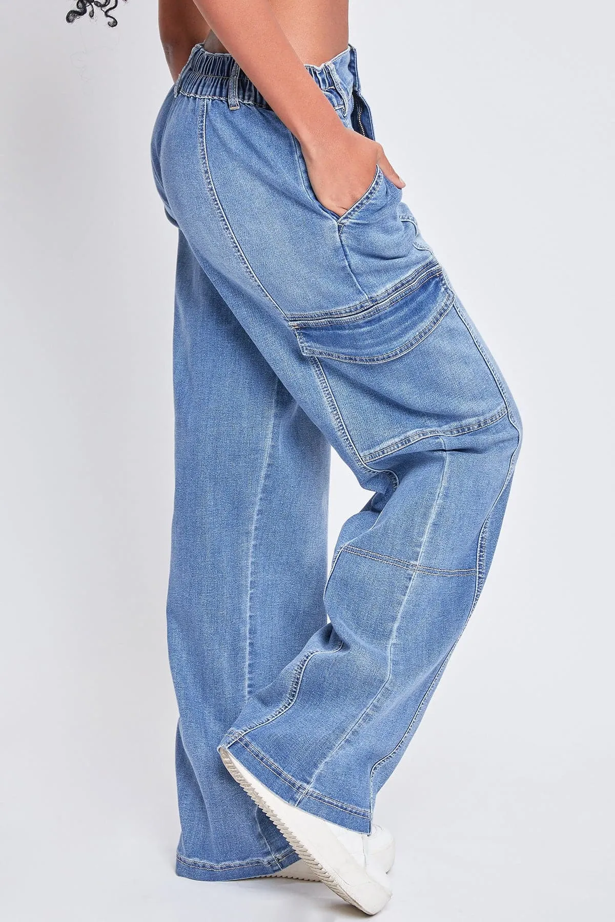 YMI Women's Straight Cargo Jeans