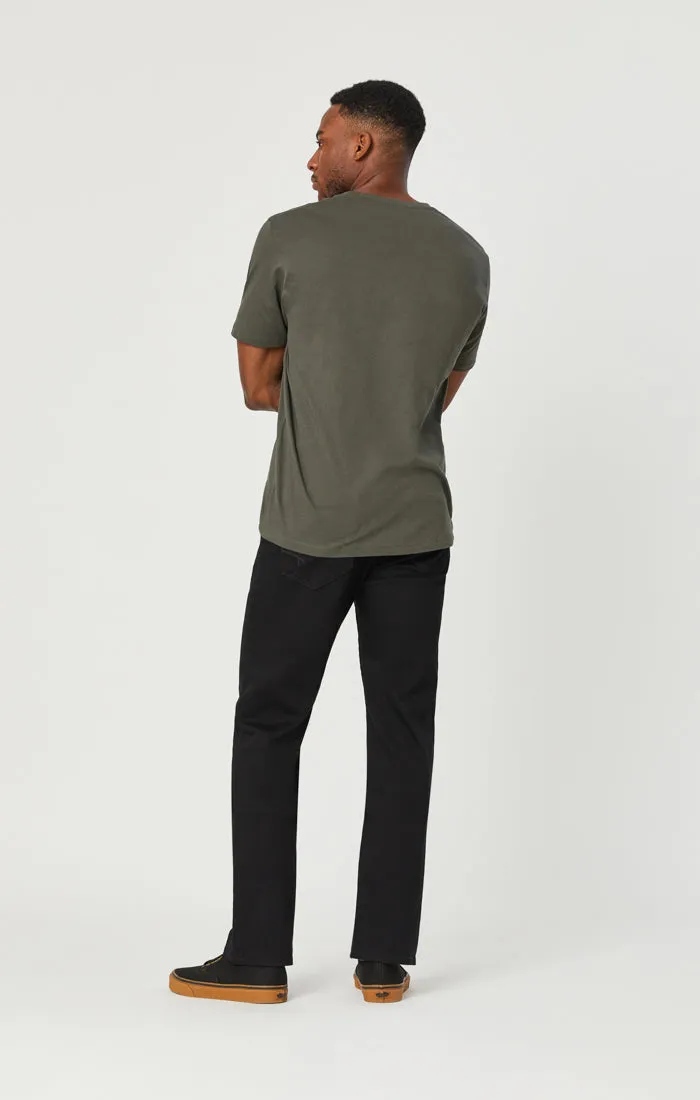 ZACH STRAIGHT LEG JEANS IN DOUBLE BLACK SUPERMOVE