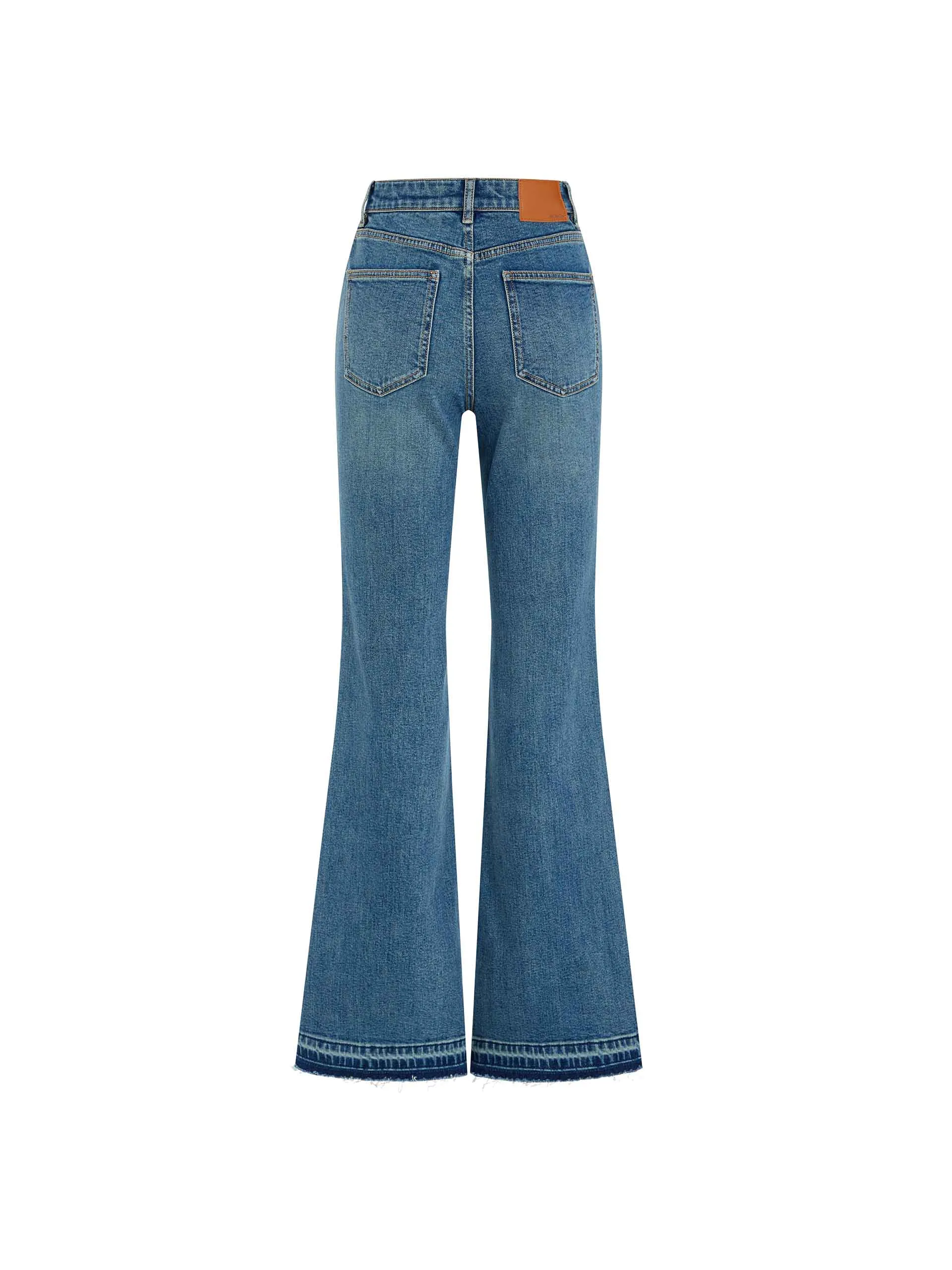 Zircon Detail Straight Jeans